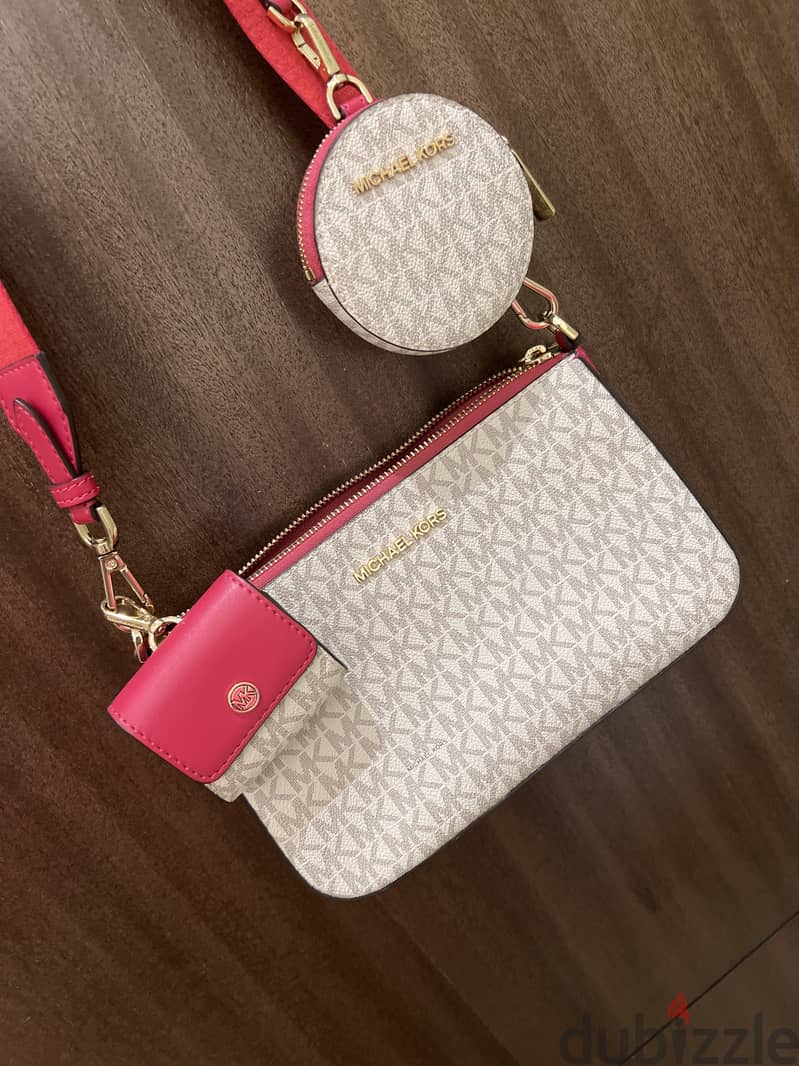 Michael Kors pink sling bag 1