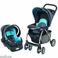 Luxury Baby Stroller 2 in 1 Newborn Pram Foldable Infant Pushchair Ba