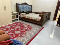 semi furnished spacious 1 bhk in Al mammoura Marco. mall