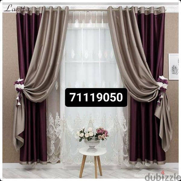 We Make All kinds of New Curtains and blackout also fitting and Repair 0