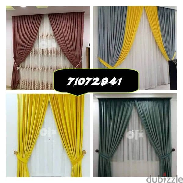 All kinds of new curtain blackout making also installation 0