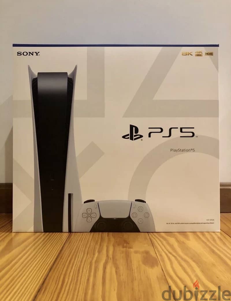 Sony PS5 Digital Edition Console - White Two Dual Sense Controllers 0