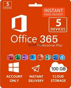 Microsoft Office 365 Genuine Account | 5 Devices| Lifetime Subsciptio