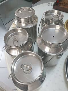 5 stainless containers