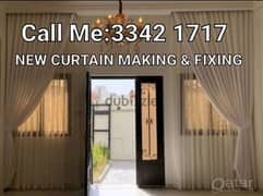 we do new office Curtains, Roller, blinds, Making & Fixing Work.