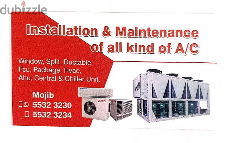 ALL TYPE AC MAINTENANCE & INSTALLATION. #5532-3230 & 5532-3234 8