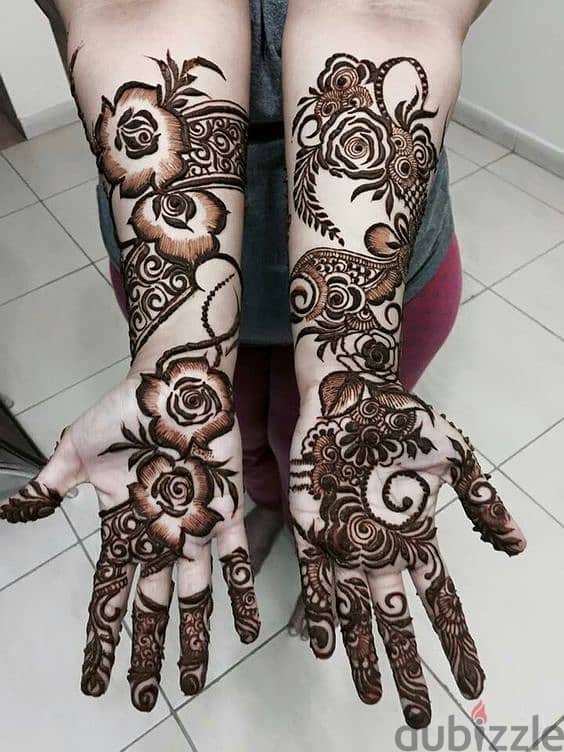 Henna design / tattoo (red or black) 3