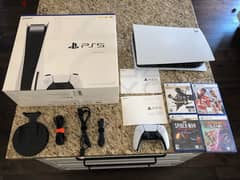 PS5 Sony Playstation 5 Gaming Console Lot With 4 Controllers