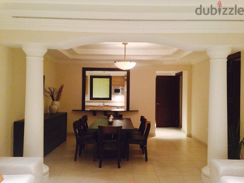 Furnished apartment for rent in Pearl Porto Arabia 2bhk 18