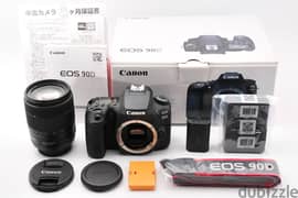 CANON E O S 90 D DSLR CAMERA WITH 18-135MM LENS 0