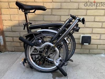 Brompton M-Type M3L Raw Lacquer C Line 3 Speed Bike - Worldwide