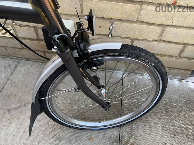 Brompton M-Type M3L Raw Lacquer C Line 3 Speed Bike - Worldwide 4