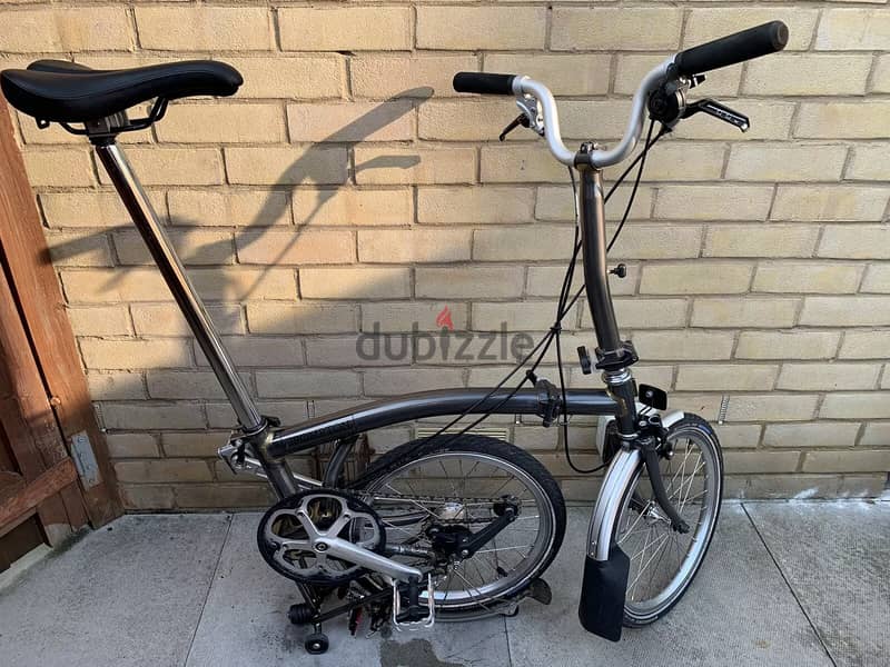 Brompton M-Type M3L Raw Lacquer C Line 3 Speed Bike - Worldwide 5