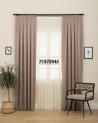 we are making curtains blackout also do fitting and Repair service