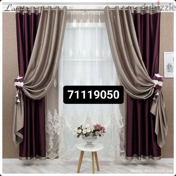 we are making new curtains blackout also fitting and repair available 0