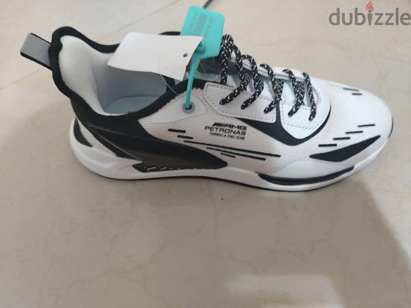 Puma Mercedes AMG Petronas Black & white shoes. 6