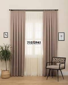 we are making new curtain blackout also fitting and Repair available 0