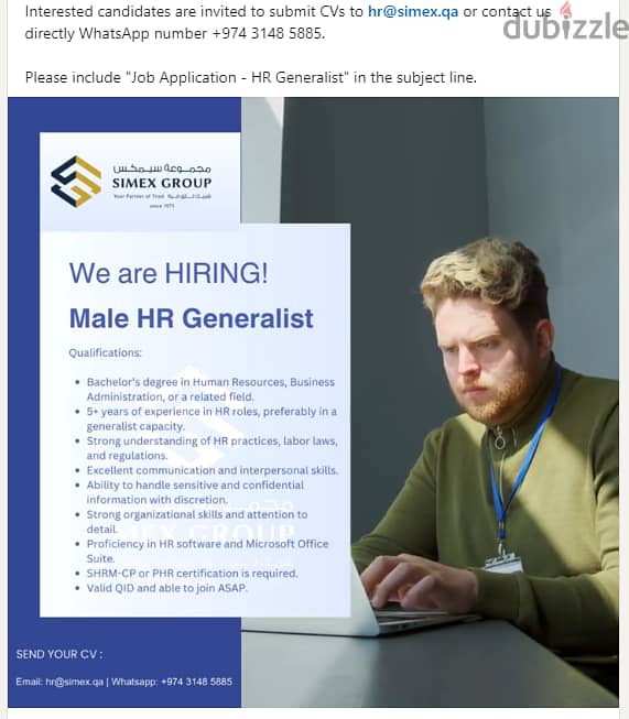 Male HR Generalist 0