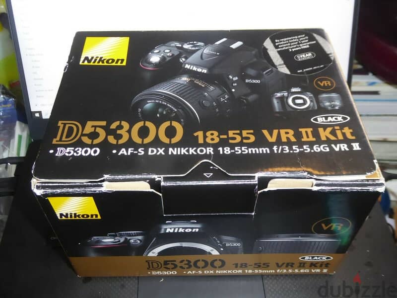 NIKON D 5300 24.2 MP - BLACK VR DX 18-55MM LENS 0