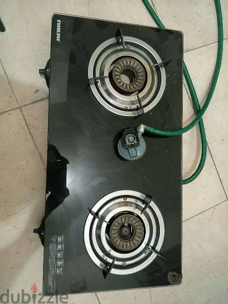 Gas stove 2 burner. with pipe and regulator 0