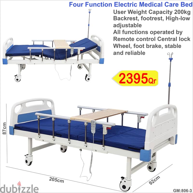 Four Function Electric Medical Care Bed Double Motor 3