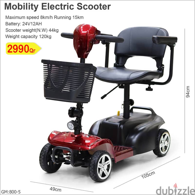 Elderly Scooter Four-Wheel Electric Folding Household Elderly Moped 0