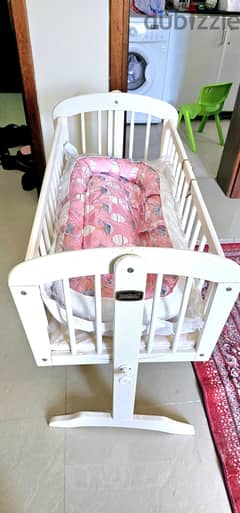 Baby cradle with Swing and baby mattess