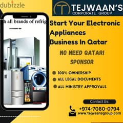 Start Your Electronic Appliances business In Qatar With 100% Ownership