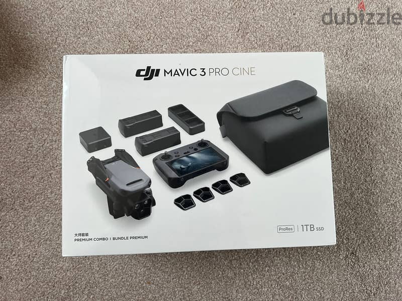 DJI - Mavic 3 Pro Cine Premium Combo Drone and Remote Control Built-i 0