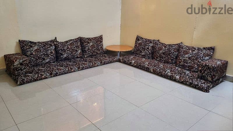 Table with Majlis sets for sale 3