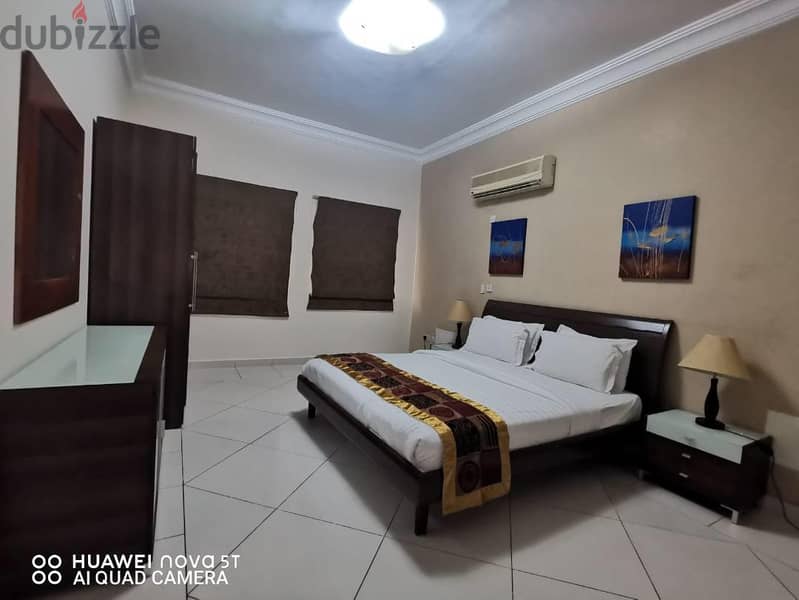 : MONTHLY RENTAL 1BHK (KAHRAMAA, WIFI AND CLEA 7