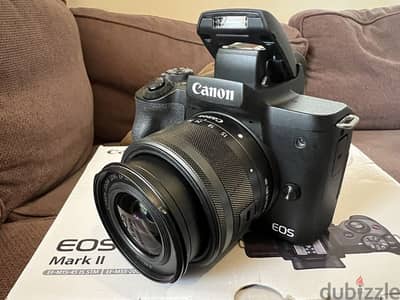 Canon E O S M 50 Mark II Mirrorless 15-45mm and 55-200mm Lenses