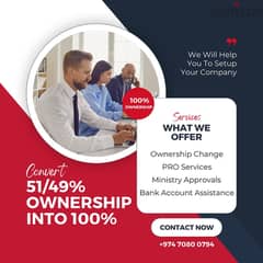 Lets Convert 51/49% Ownership Into 100% Ownership