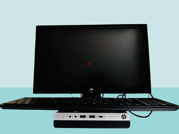 Mini Computer with 20 Inch Monitor, Keyboard, Mouse, and Cables 3