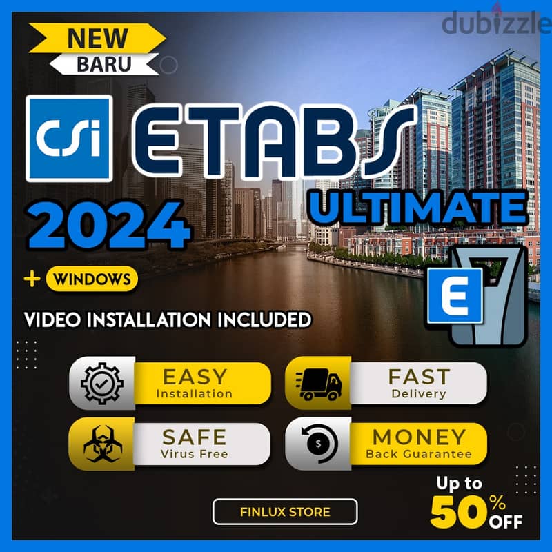 CSI etabs Ultimate v22 2024 100% Works | Windows | Full Version | 0