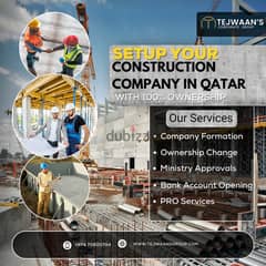 Setup your Construction Company In Qatar With 100% Ownership