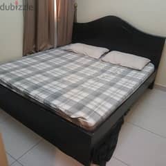 Queen size bed with Mattress on sale