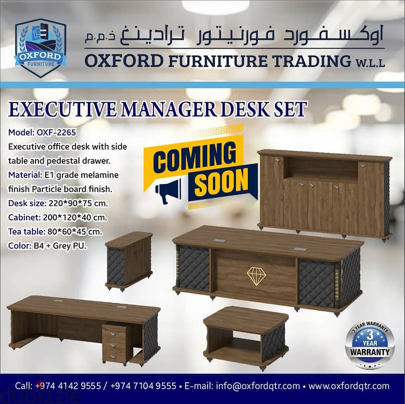 Executive Manager Desk Set 0