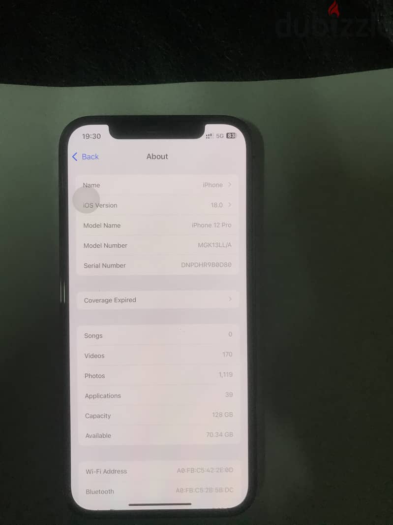 I PHONE 12 PRO 128 GB 0