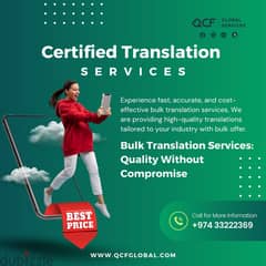 Best Qulaity & Certified Translation Services in Qatar- Do it Fast! 0