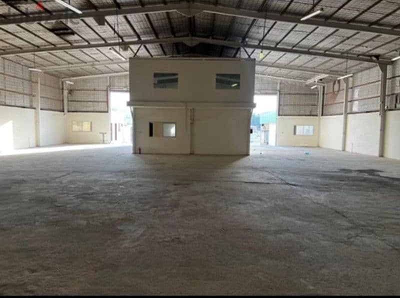 store for rent 1500 m2  coverd area 850 m2 in industrial area 2