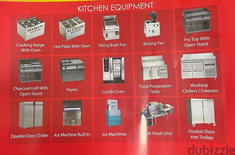 All commercial type equipments (Restaurant, supermarket, bakery) 4