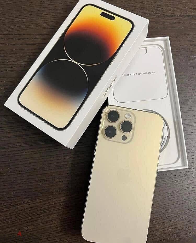 open box Apple iPhone 14 Pro MAX 1 TB Gold color Factory Unlocked 0