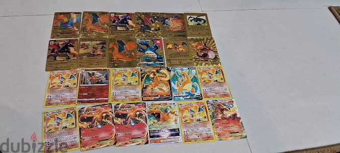 pokemon Charizard gold and normal cards