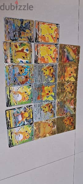 pokemon cards Pikachu  silver gold normal cards