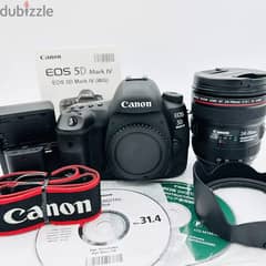 Canon EOS 5D Mark IV Digital SLR Camera with Canon EF24-70 Lens 0