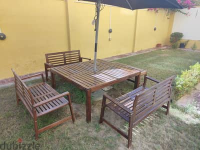 Wooden Outdoor set for sale in good condition