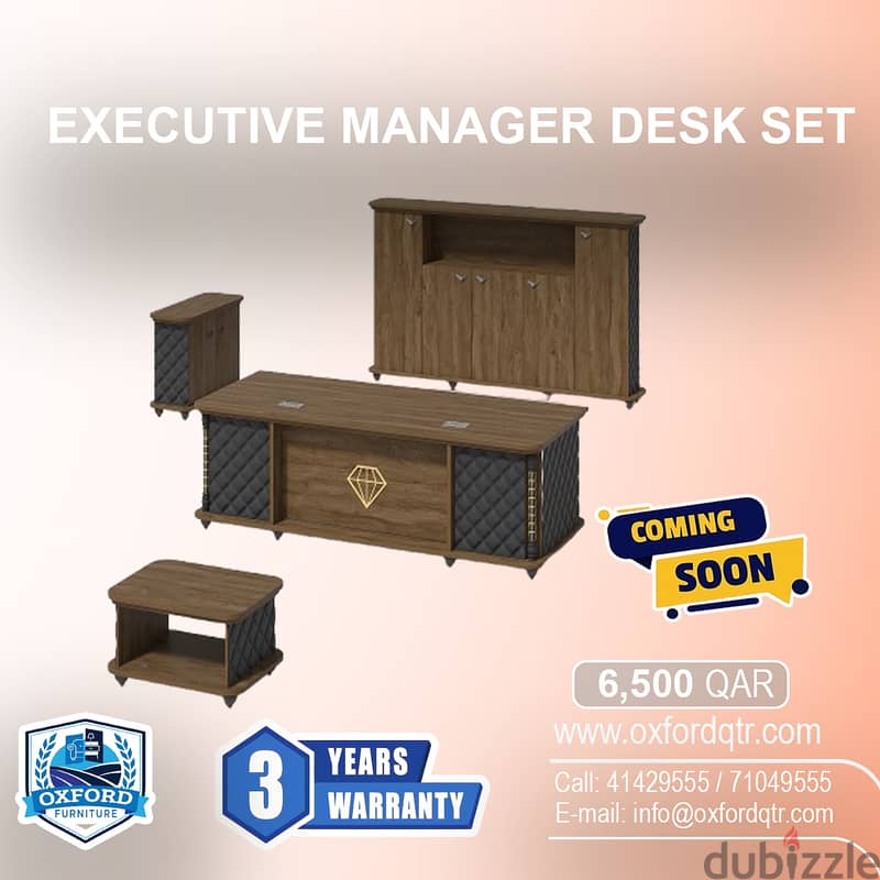 Execuitve Manager Desk Set 0