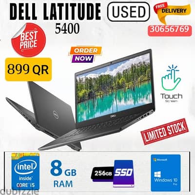 Used laptop Dell Latitude 5400 Touchscreen, 8GB Ram, 256GB ssd