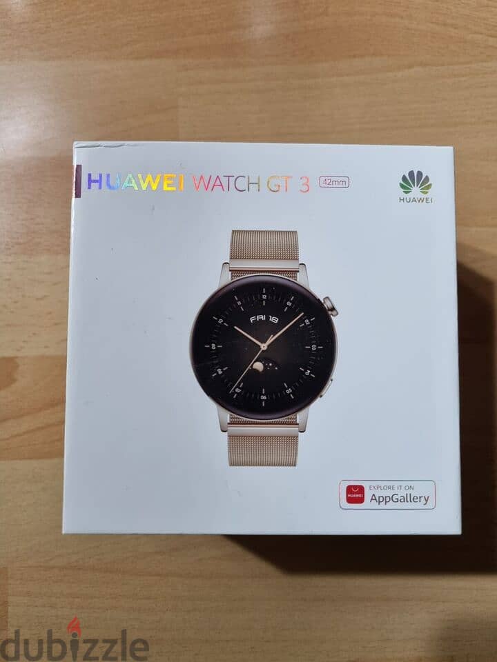 Huawei GT 3 - 42mm Stainless Steel Smartwatch, Gold 0